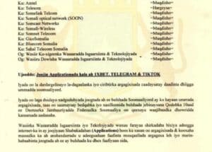 Somalia's ban on TikTok and Telegram