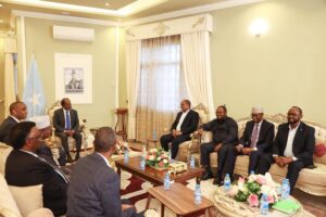 President and PM of Somalia met with SSC-Khaatumo leader