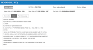 Somaliland Aviation Interference