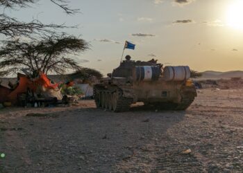 SSC-Khatumo SSC tank in areas liberated from Somaliland forces in northwest Somalia