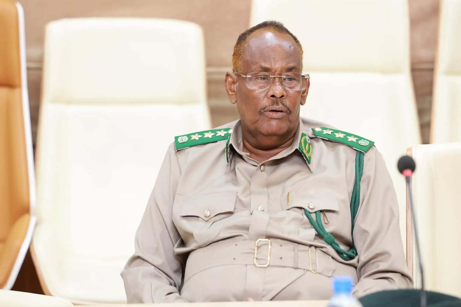 General Mahad Abdirahman Aden, known as Taliye Shub, whose compound in Doolow was struck from the air