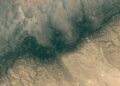 Satellite view of the Cal Madow mountain range containing Markad in northern Somalia.