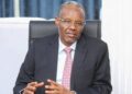 Former South West State President Abdiaziz Hassan Mohamed Laftagareen seated during an interview.